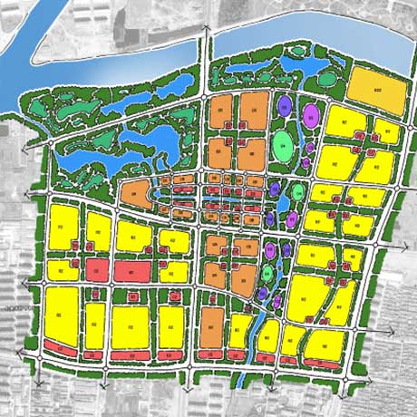青岛白沙河生态文化城概念规划