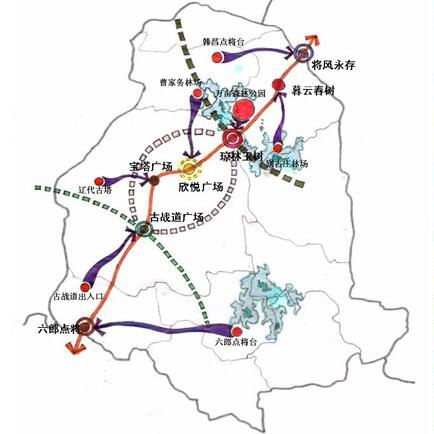 河北省廊霸路永清县县城段景观修建性详细规划与重要节点景观设计