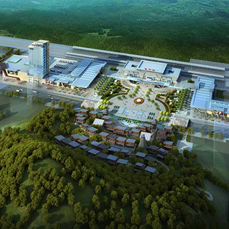 富宁站站前枢纽TID一体化综合开发设计