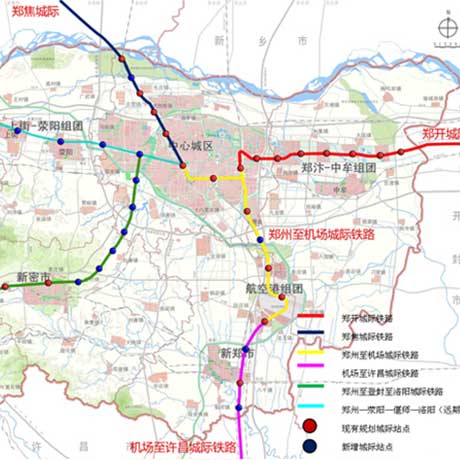 河南郑州城际铁路沿线站点周边土地利用前期研究